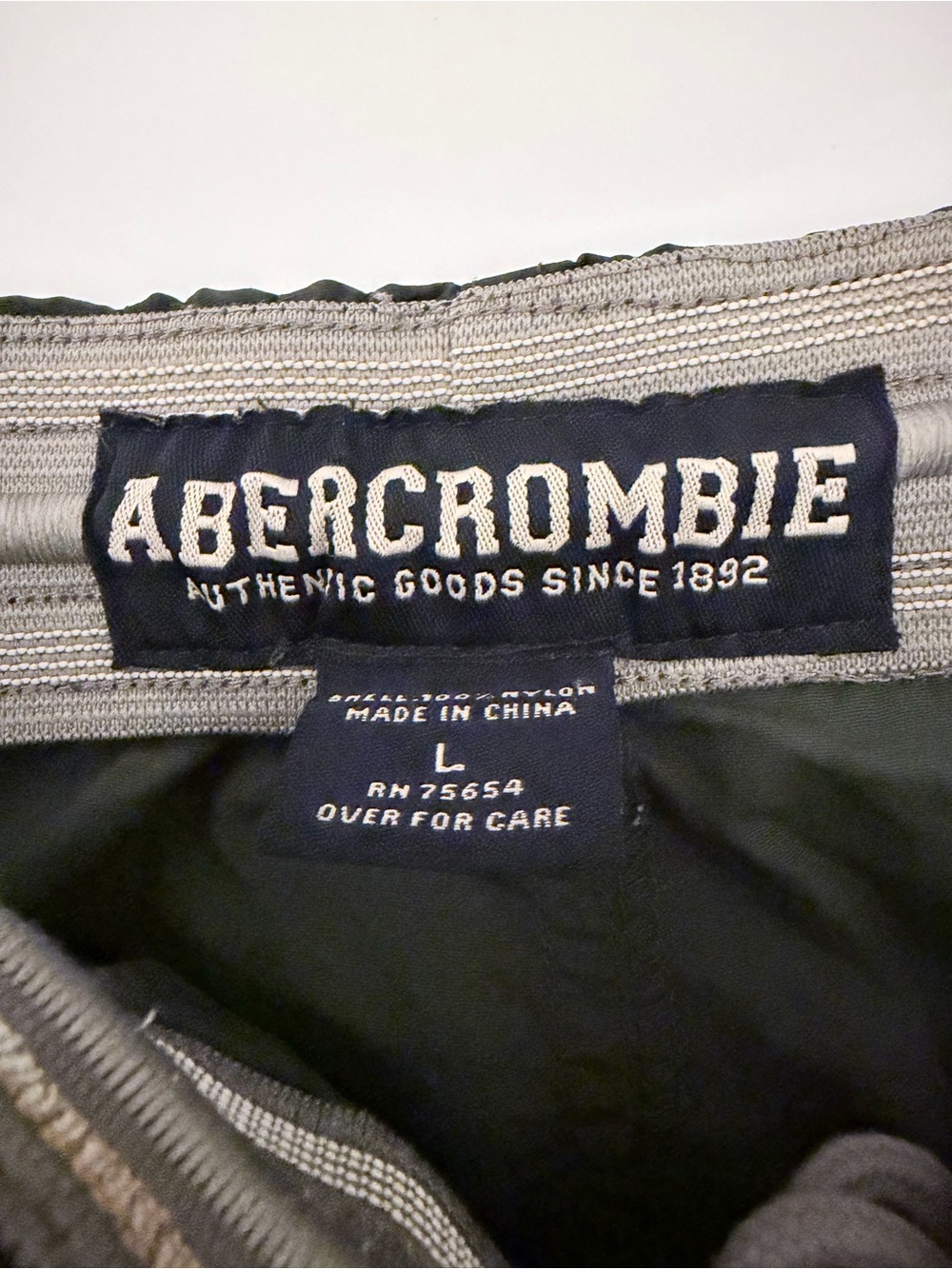 Abercrombie Vintage Y2K Convertible Cargo Track Pants Baggy Wide Leg drawstring - Picture 3 of 6